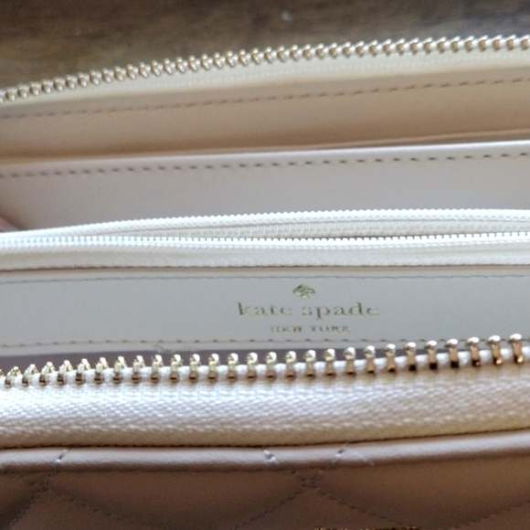 Kate Spade Wallet Quilted Leather Zip-Around Continental NWT - Picture 9 of 16